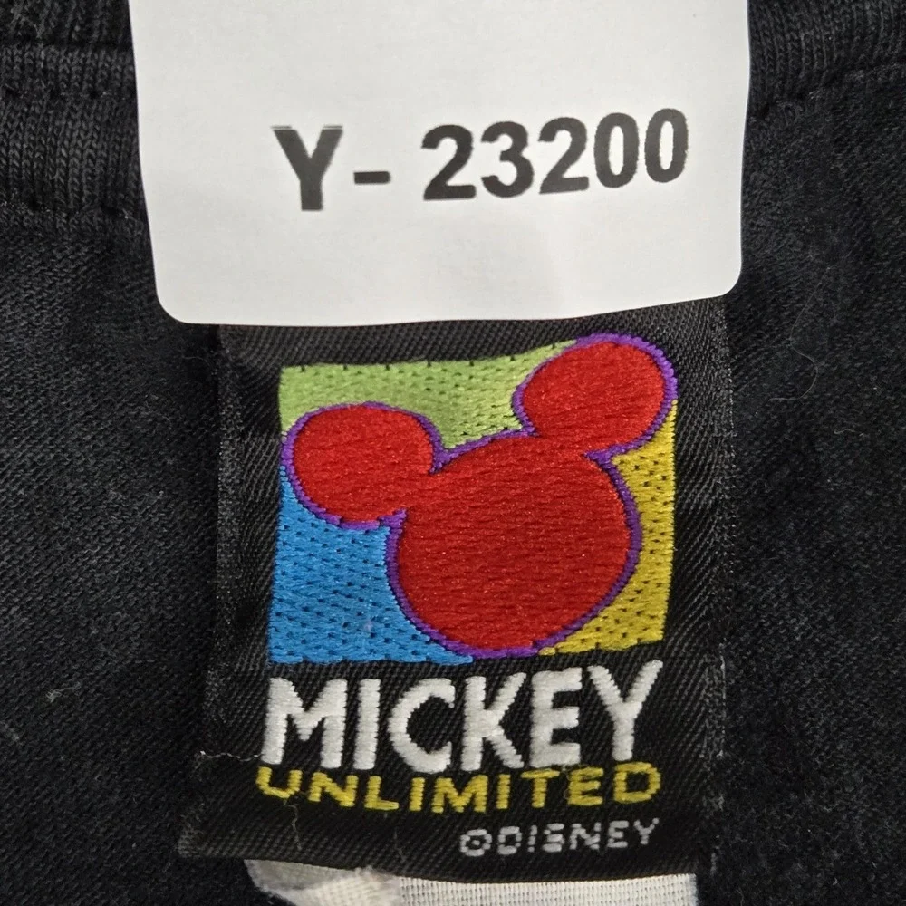 VINTAGE Mickey Unlimited By Velva Sheen Men XL Shirt Black California Disneyland